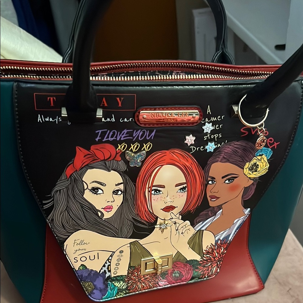 Nicole Lee Artistic Multicolor Tote